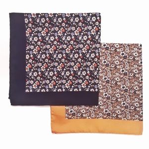 Silk scarf pocket square mini floral 2 for $14🆕️